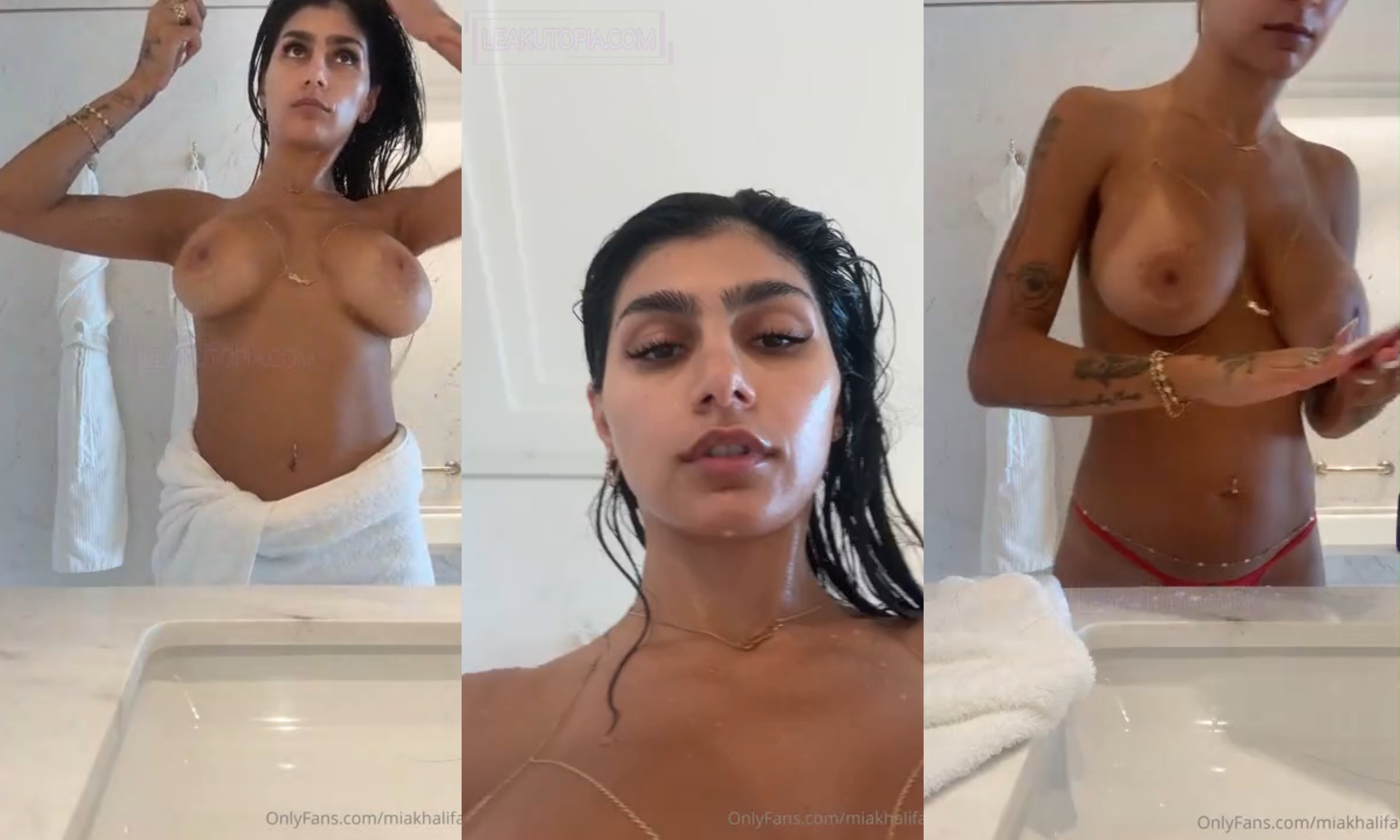 Mia Khalifa Post Shower Routine Leaked